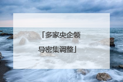 多家央企领导密集调整