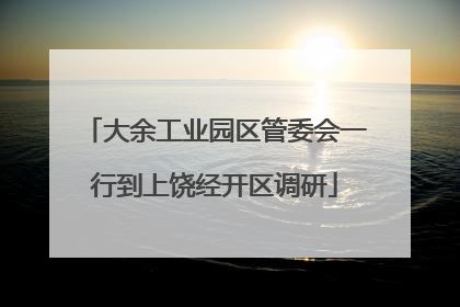 大余工业园区管委会一行到上饶经开区调研