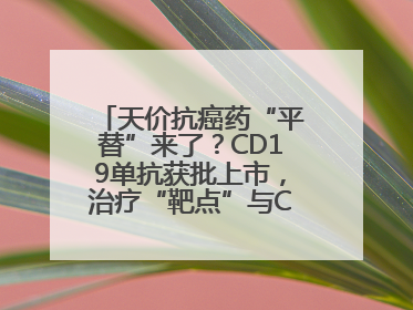 天价抗癌药“平替”来了？CD19单抗获批上市，治疗“靶点”与CAR-T相同