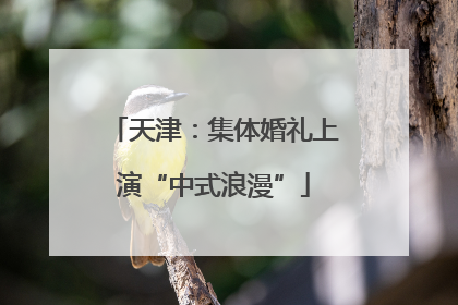 天津：集体婚礼上演“中式浪漫”
