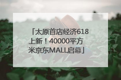 太原首店经济618上新！40000平方米京东MALL启幕