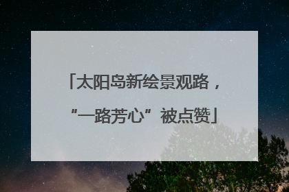 太阳岛新绘景观路，“一路芳心”被点赞