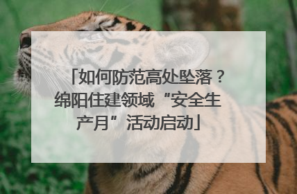 如何防范高处坠落？绵阳住建领域“安全生产月”活动启动