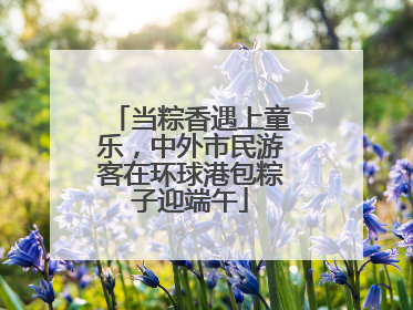 当粽香遇上童乐，中外市民游客在环球港包粽子迎端午