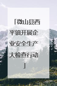 微山县西平镇开展企业安全生产大检查行动