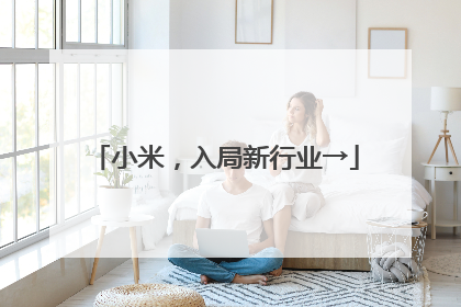 小米，入局新行业→
