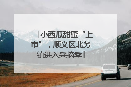 小西瓜甜蜜“上市”，顺义区北务镇进入采摘季