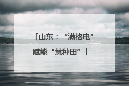 山东：“满格电”赋能“慧种田”