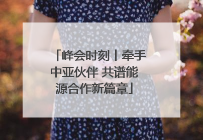 峰会时刻丨牵手中亚伙伴 共谱能源合作新篇章
