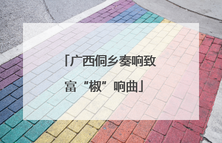 广西侗乡奏响致富“椒”响曲
