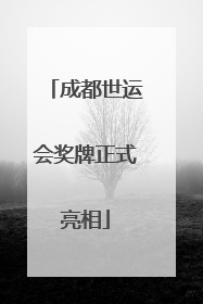 成都世运会奖牌正式亮相