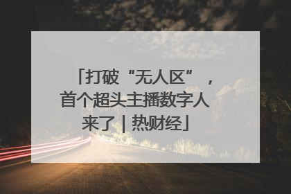 打破“无人区”，首个超头主播数字人来了｜热财经