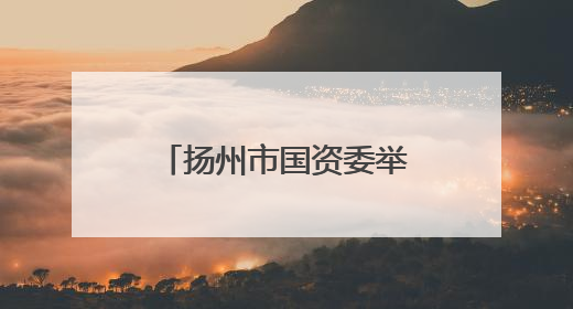 扬州市国资委举办“国资大讲堂” 专题讲座