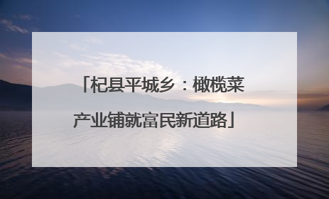 杞县平城乡：橄榄菜产业铺就富民新道路