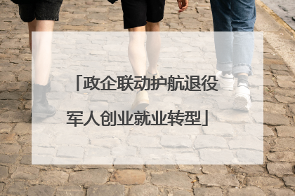 政企联动护航退役军人创业就业转型