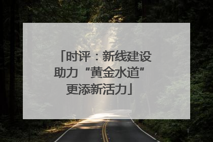 时评：新线建设助力“黄金水道”更添新活力