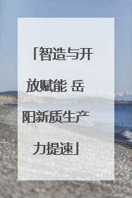 智造与开放赋能 岳阳新质生产力提速