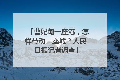 曹妃甸一座港，怎样带动一座城？人民日报记者调查
