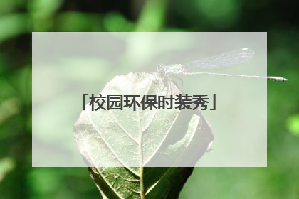 校园环保时装秀