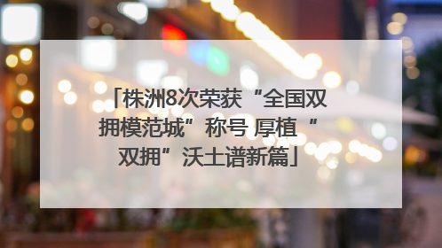 株洲8次荣获“全国双拥模范城”称号 厚植“双拥”沃土谱新篇