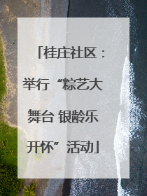桂庄社区：举行“粽艺大舞台 银龄乐开怀”活动