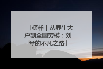 榜样｜从养牛大户到全国劳模：刘琴的不凡之路