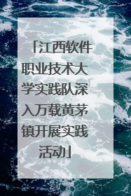 江西软件职业技术大学实践队深入万载黄茅镇开展实践活动
