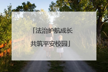 法治护航成长 共筑平安校园
