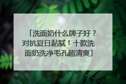 洗面奶什么牌子好？对抗夏日黏腻！十款洗面奶洗净毛孔超清爽