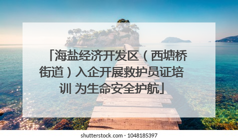海盐经济开发区（西塘桥街道）入企开展救护员证培训 为生命安全护航