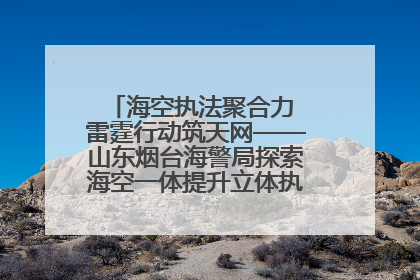 海空执法聚合力 雷霆行动筑天网——山东烟台海警局探索海空一体提升立体执法效能纪实