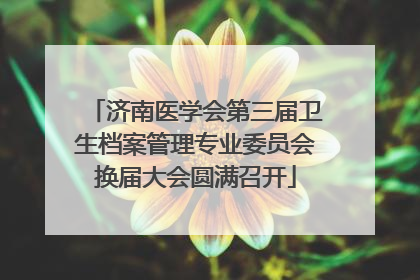 济南医学会第三届卫生档案管理专业委员会换届大会圆满召开
