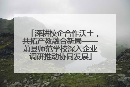 深耕校企合作沃土，共拓产教融合新局——萧县师范学校深入企业调研推动协同发展