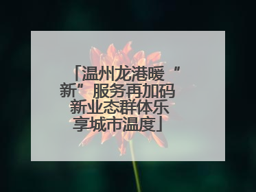 温州龙港暖“新”服务再加码 新业态群体乐享城市温度
