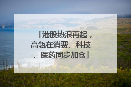 港股热浪再起，高瓴在消费、科技、医药同步加仓