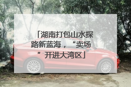 湖南打包山水探路新蓝海，“卖场”开进大湾区