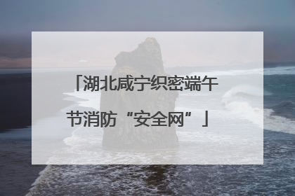 湖北咸宁织密端午节消防“安全网”