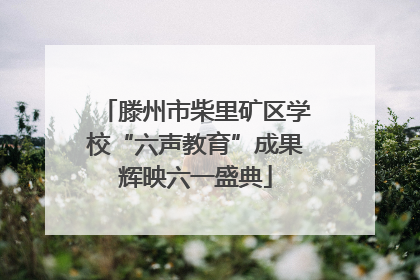 滕州市柴里矿区学校“六声教育”成果辉映六一盛典