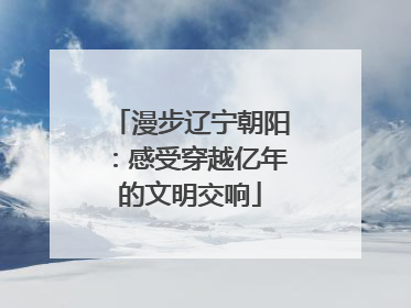 漫步辽宁朝阳：感受穿越亿年的文明交响
