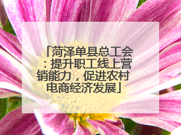 菏泽单县总工会：提升职工线上营销能力，促进农村电商经济发展