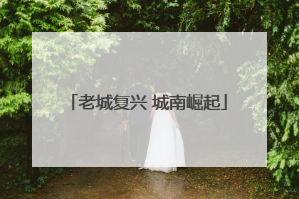 老城复兴 城南崛起