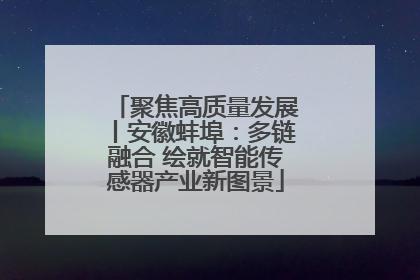 聚焦高质量发展丨安徽蚌埠：多链融合 绘就智能传感器产业新图景