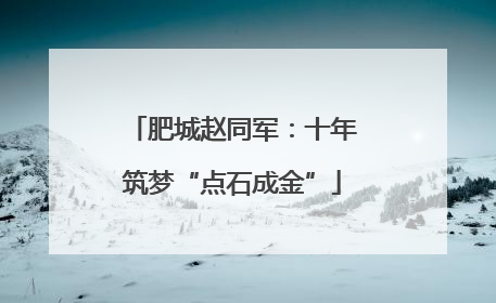 肥城赵同军：十年筑梦“点石成金”