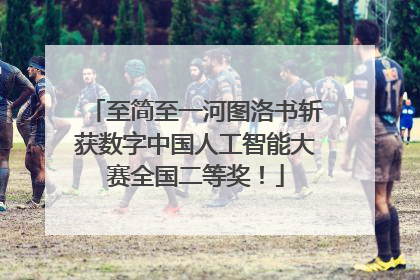 至简至一河图洛书斩获数字中国人工智能大赛全国二等奖！