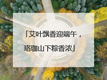 艾叶飘香迎端午，珞珈山下粽香浓
