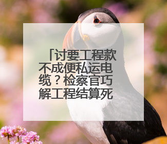 讨要工程款不成便私运电缆？检察官巧解工程结算死结