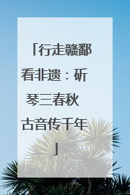 行走赣鄱看非遗：斫琴三春秋 古音传千年