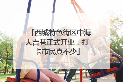 西城特色街区中海大吉巷正式开业，打卡市民真不少