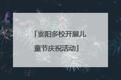 襄阳多校开展儿童节庆祝活动