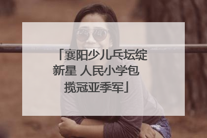 襄阳少儿乓坛绽新星 人民小学包揽冠亚季军